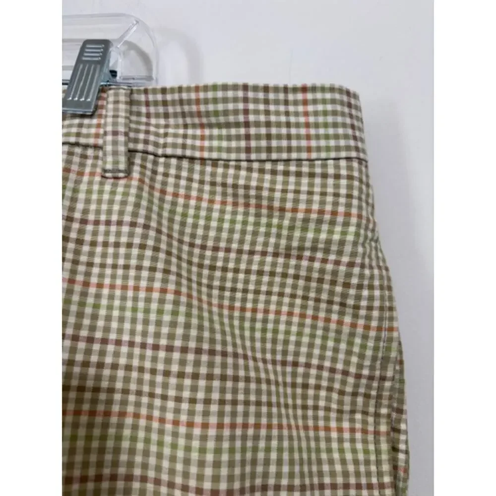 Tommy Bahama Shorts Plaid Golf Size 42 100% Cotton Preppy Flat Front